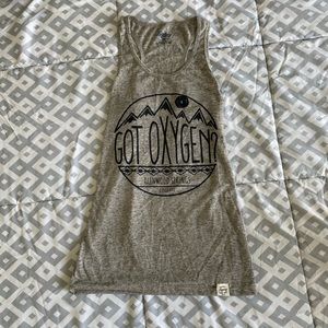 Got Oxygen Gray Glenwood Springs Colorado Tank Top